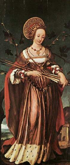 HOLBEIN, Hans the Younger St Ursula Spain oil painting art